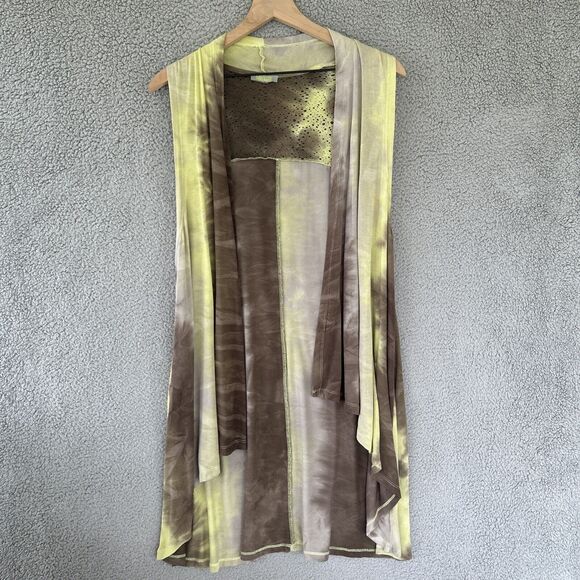 Dolcezza Tunic Top Vest Set Medium Small Tie Dye Fairy Gray Yellow Beach Fairy - Picture 8 of 16